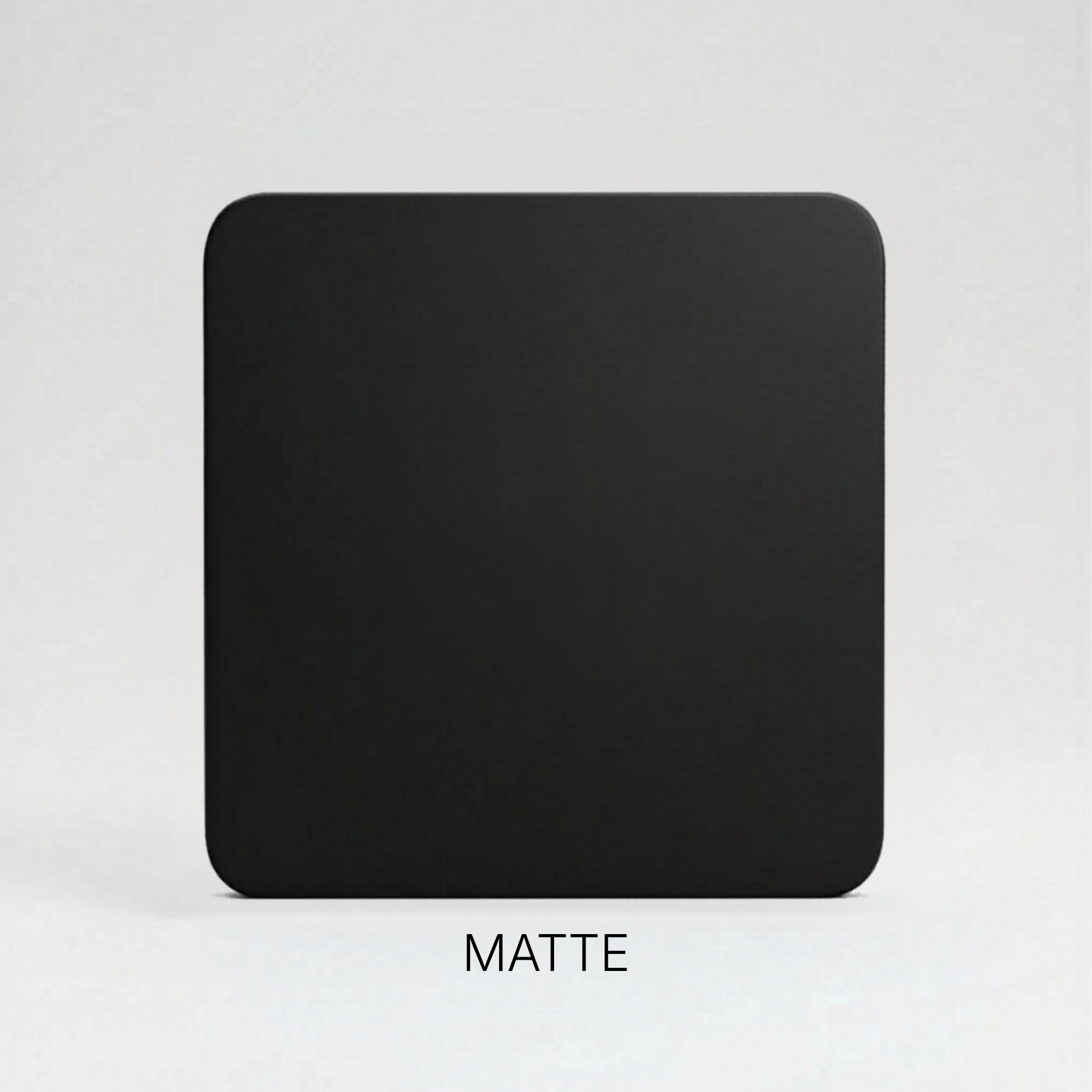 Black Matte cast acrylic sheet, 1/8 inch, for laser cutting and engraving.