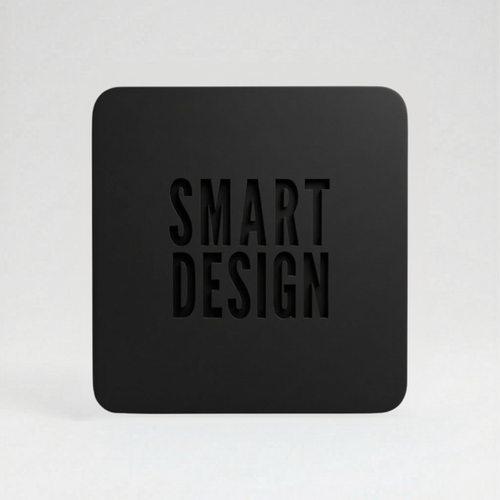 Black Matte cast acrylic sheet, 1/8 inch, for laser cutting and engraving.