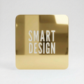 Mirror Gold cast acrylic sheet, 1/8 inch, for laser cutting and engraving.