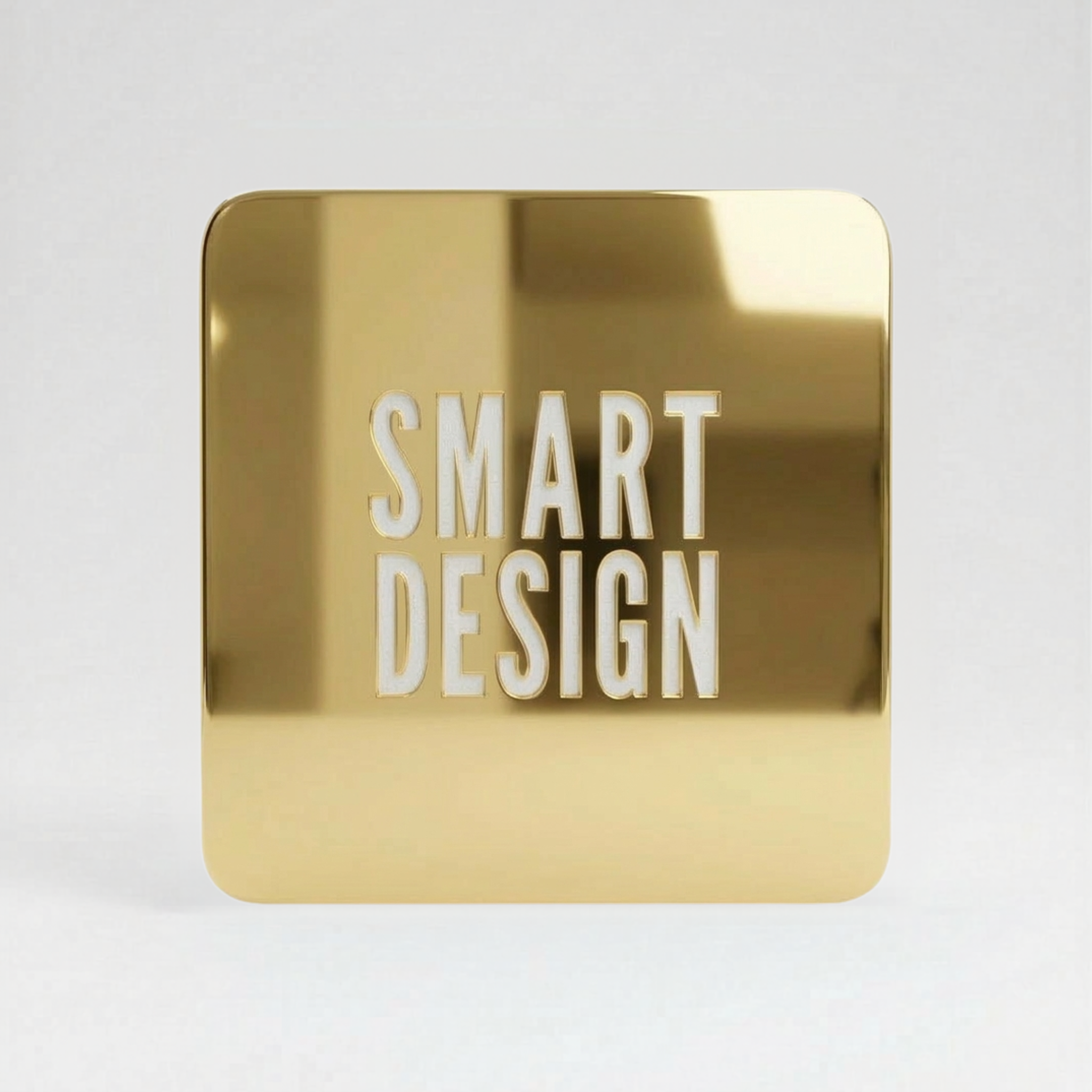Mirror Gold cast acrylic sheet, 1/8 inch, for laser cutting and engraving.