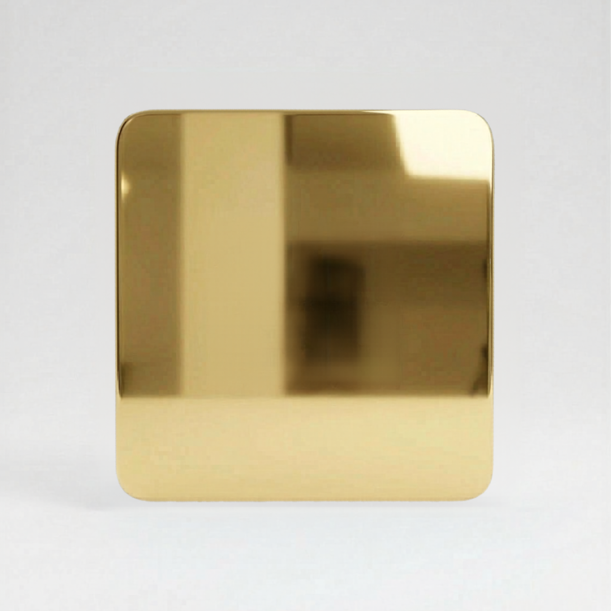 Mirror Gold Glossy cast acrylic sheet, 1/8 inch, for laser cutting and engraving.