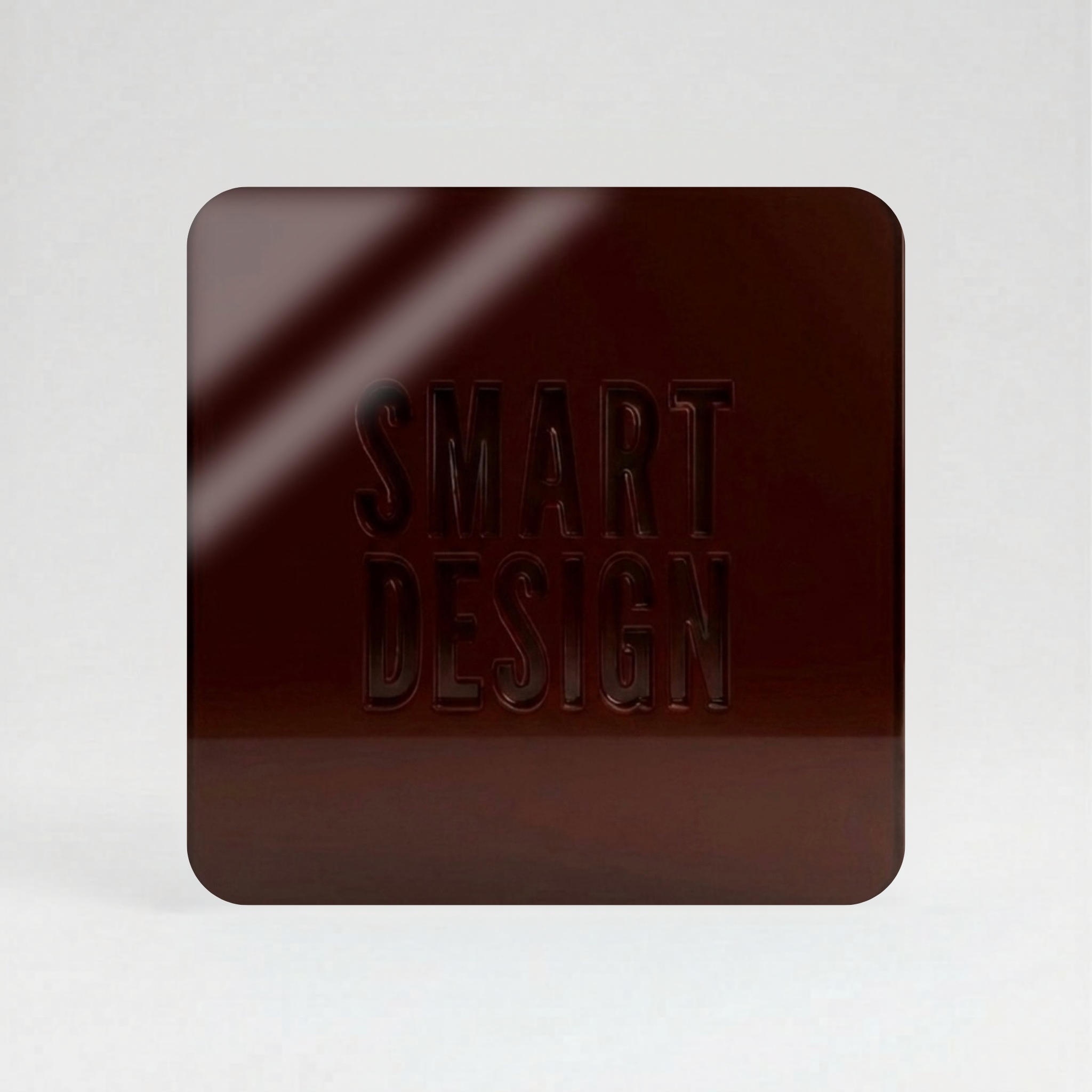 Translucent Brown Glossy cast acrylic sheet, 1/8 inch, for laser cutting and engraving.
