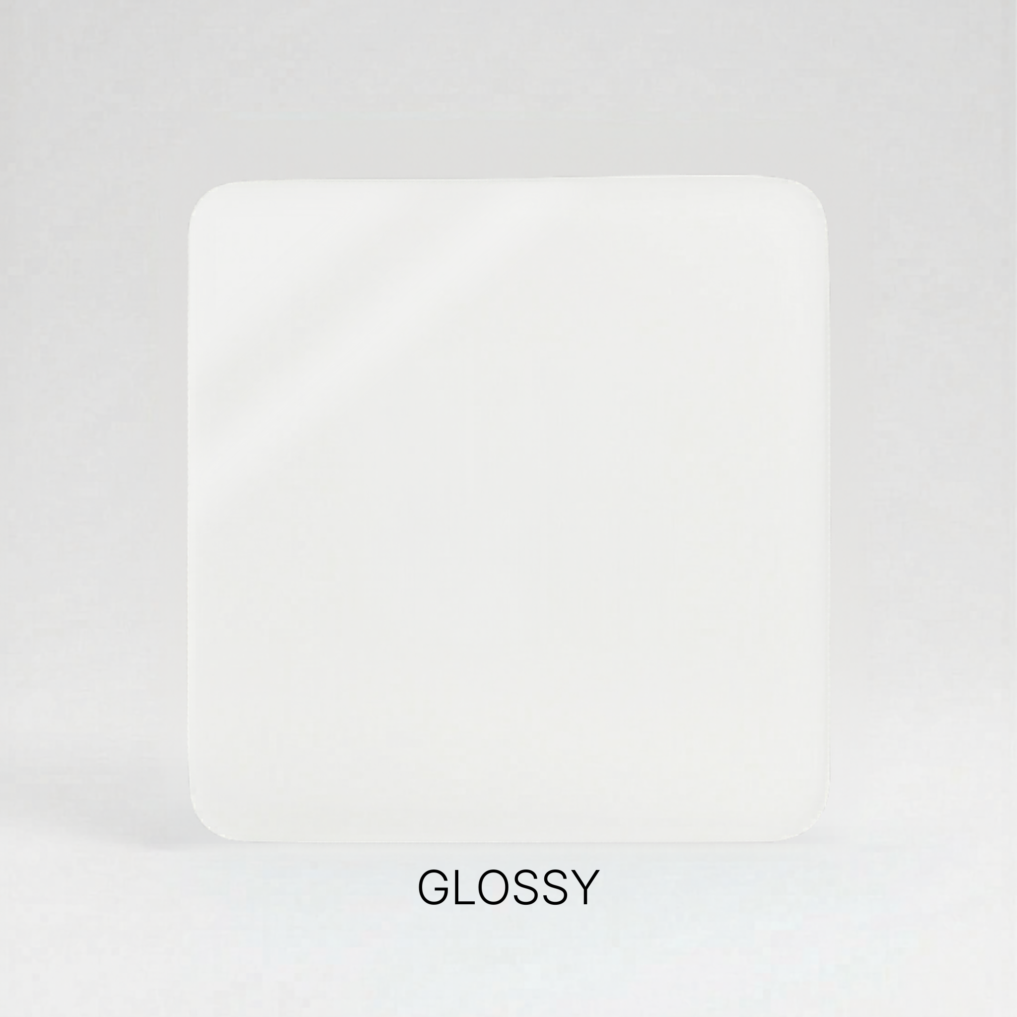 White Frosted Glossy cast acrylic sheet, 1/8 inch, for laser cutting and engraving.