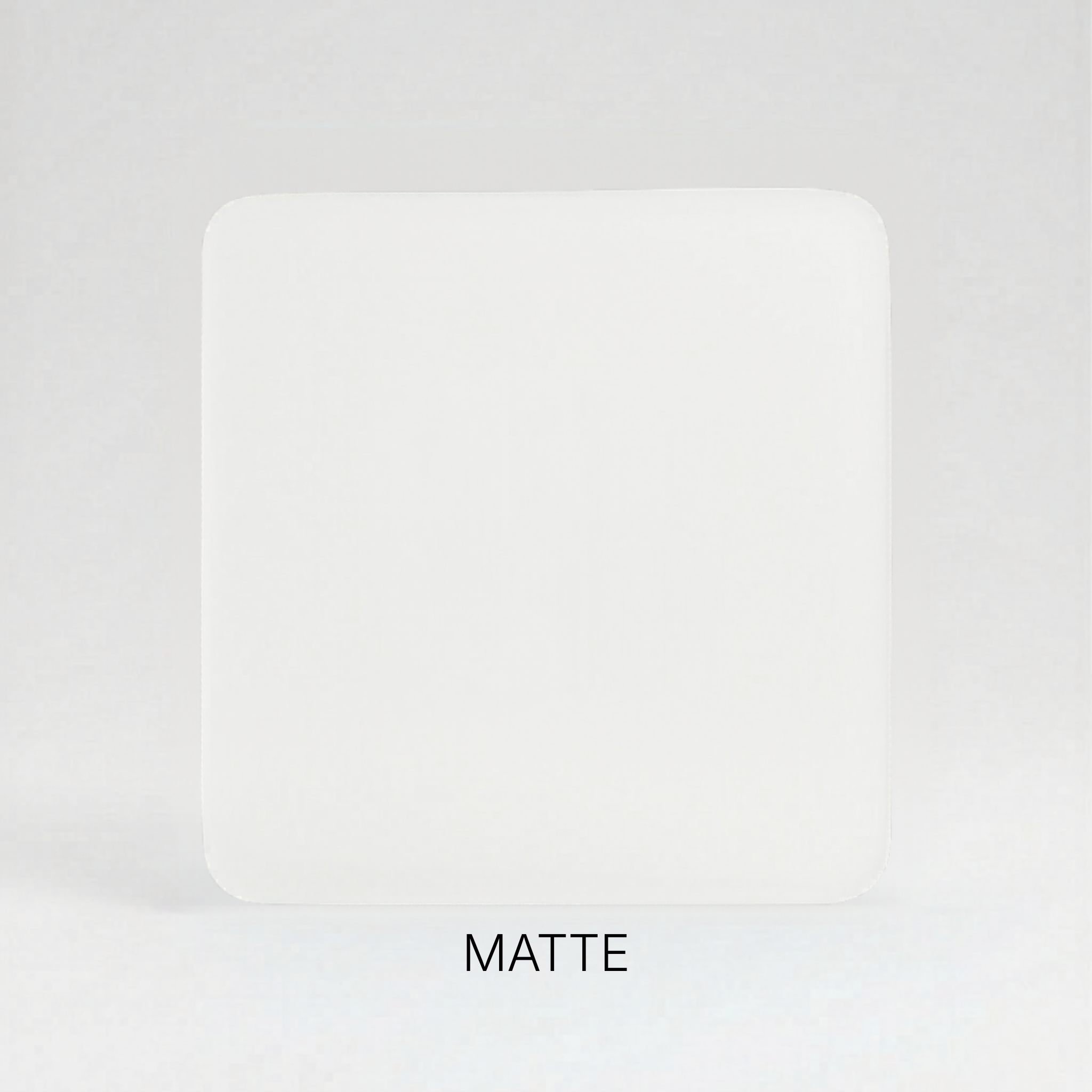 White Frosted Matte cast acrylic sheet, 1/8 inch, for laser cutting and engraving.